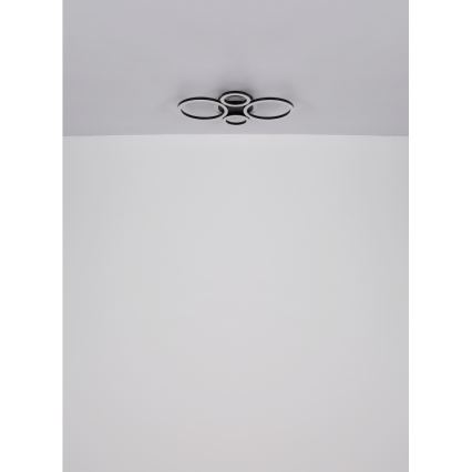 Globo - LED-kattovalaisin LED/40W/230V 2700/4500/6500K Ø 35,5 x 53 cm musta