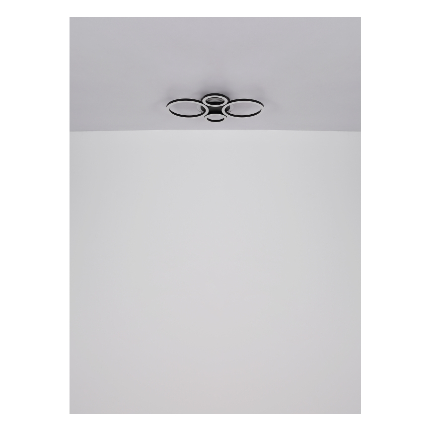 Globo - LED-kattovalaisin LED/40W/230V 2700/4500/6500K Ø 35,5 x 53 cm musta
