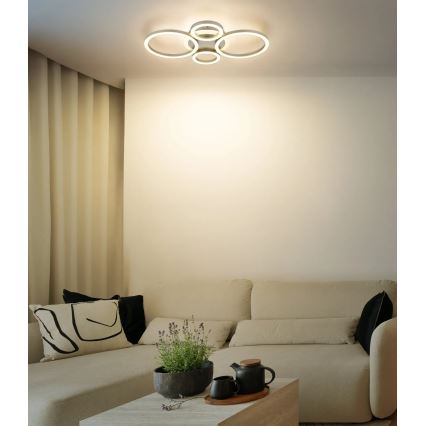 Globo - LED-kattovalaisin LED/40W/230V 2700/4500/6500K Ø 35,5x53 cm messinki