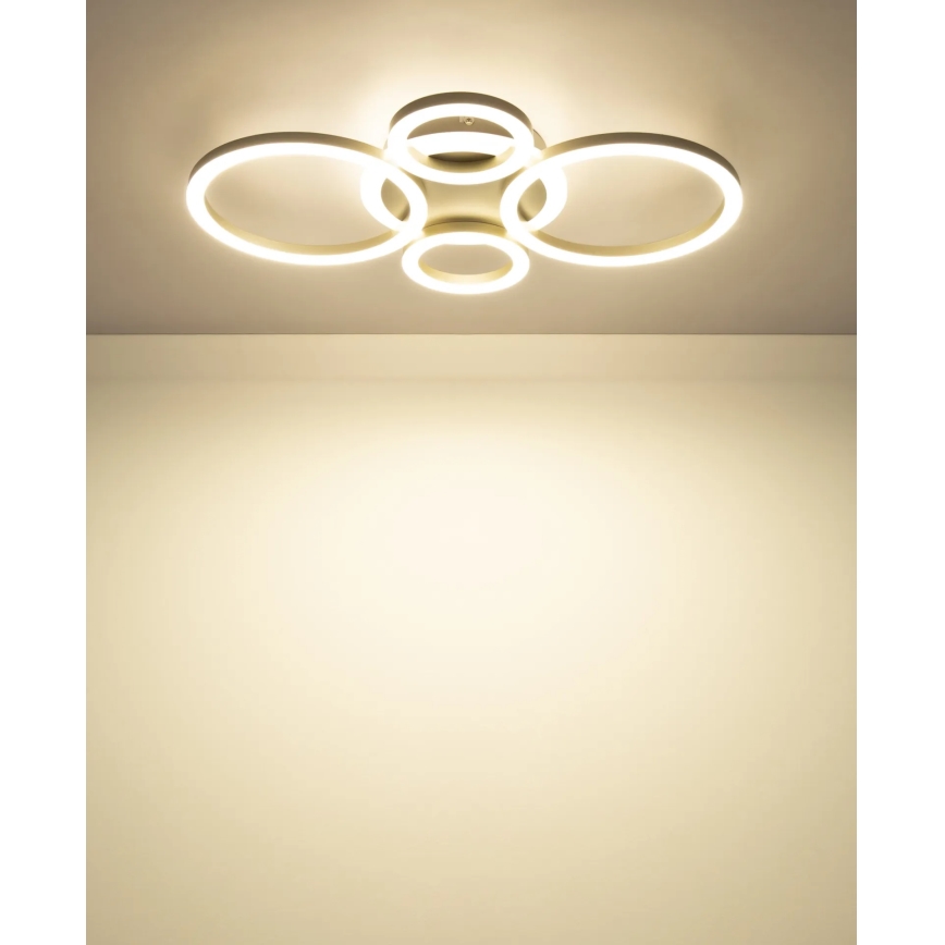 Globo - LED-kattovalaisin LED/40W/230V 2700/4500/6500K Ø 35,5x53 cm messinki