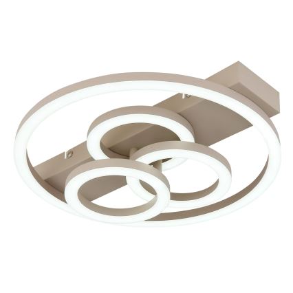 Globo - LED Himennettävä kattovalaisin LED/40W/230V 2700-6500K halkaisija 35x33 cm beige + kaukosäädin
