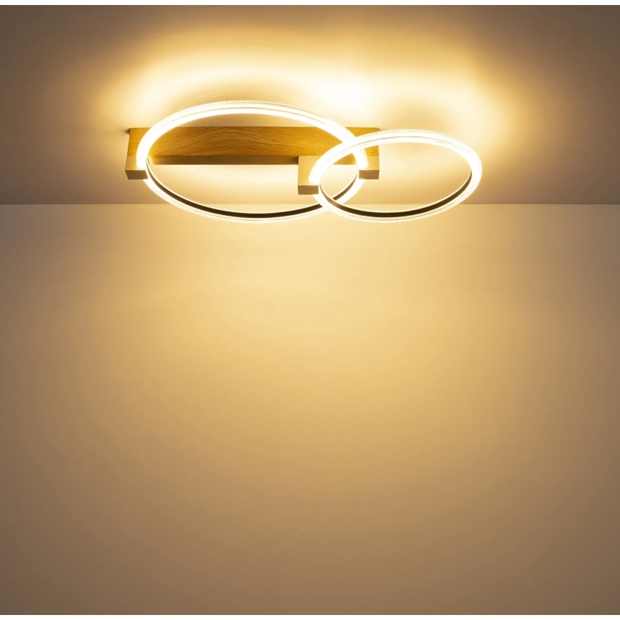 Globo - LED-kattovalaisin LED/24W/230V 3000K 58x38 cm beige