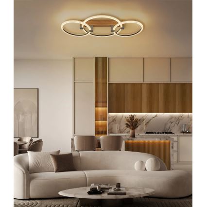 Globo - LED-kattovalaisin LED/40W/230V 3000K 76,1x38 cm ruskea