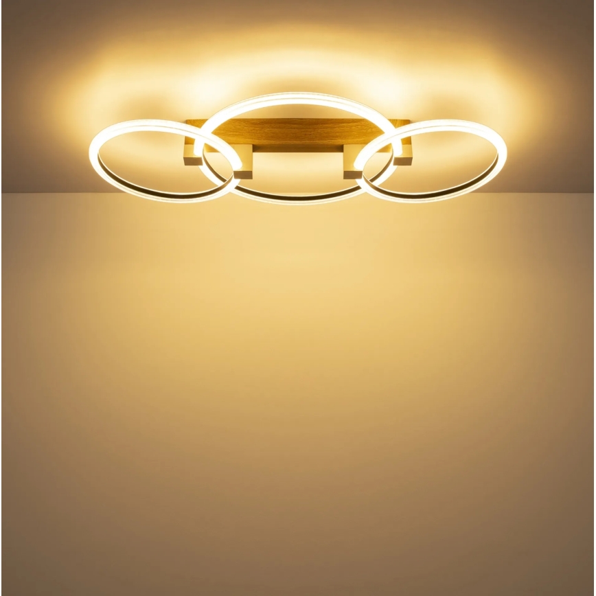 Globo - LED-kattovalaisin LED/40W/230V 3000K 76,1x38 cm ruskea