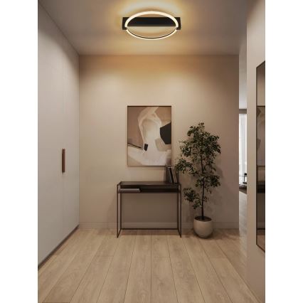 Globo - LED-kattovalaisin LED/15W/230V 3000K 41,5x38 cm musta