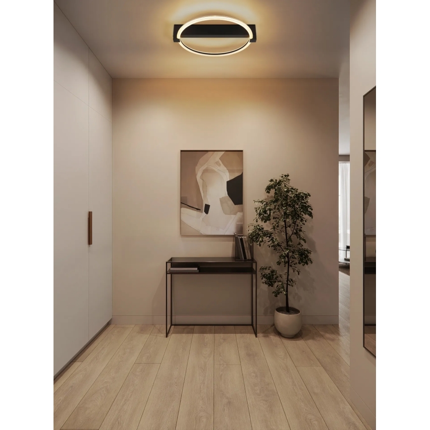 Globo - LED-kattovalaisin LED/15W/230V 3000K 41,5x38 cm musta