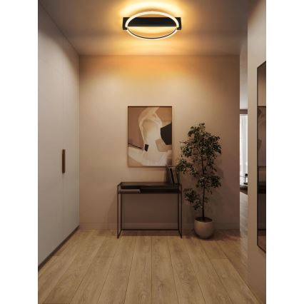 Globo - LED-kattovalaisin LED/15W/230V 3000K 41,5x38 cm musta