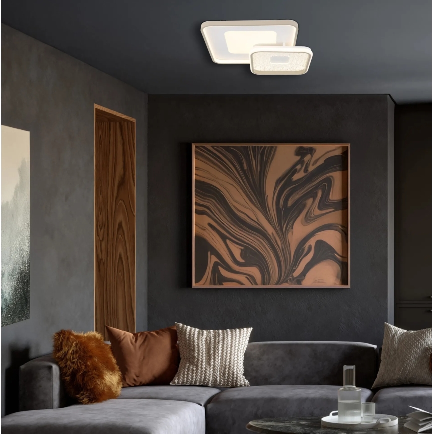 Globo - LED-himennettävä kattovalaisin LED/48W/230V 2700-6000K 50x50 cm + kaukosäädin