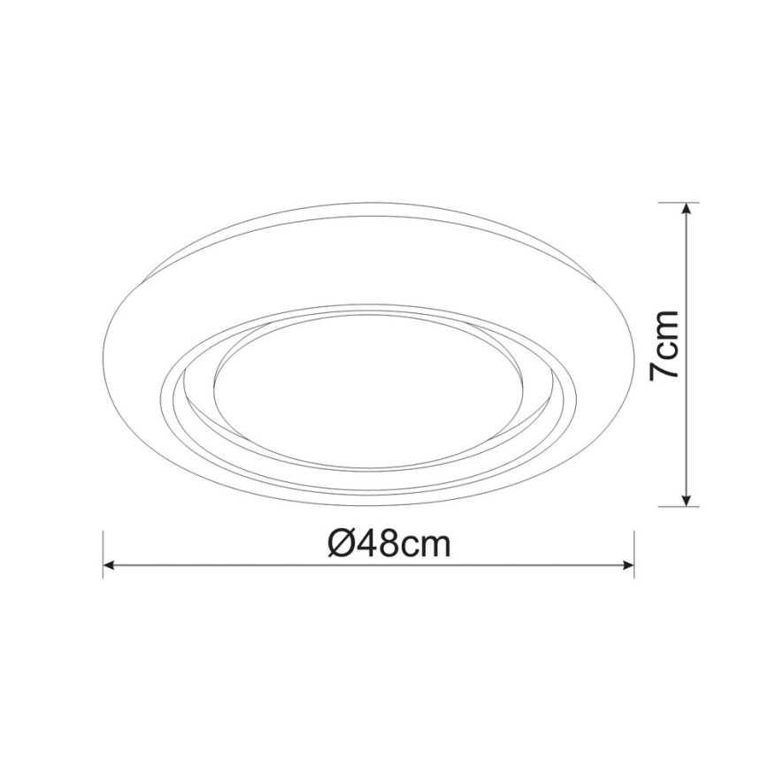 Globo - himmennettävä LED-kattovalaisin LED/28W/230V 3000-6000K Tuya Wi-Fi + kauko-ohjain