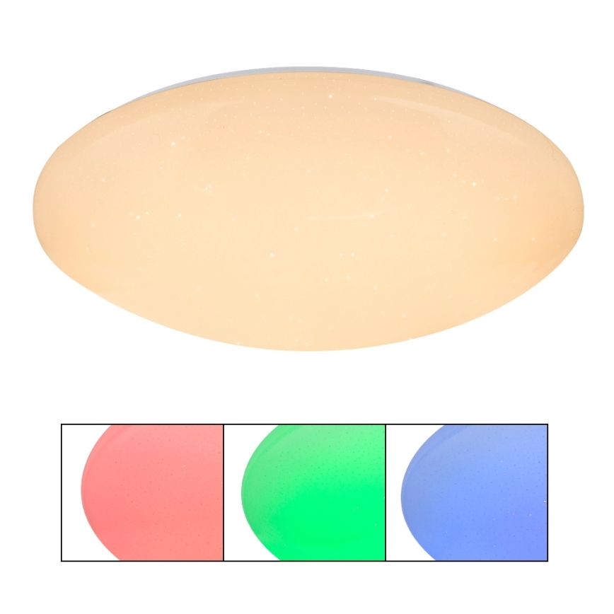 Globo - himmennettävä RGB-LED-katto­valaisin LED/48W/230V + LED/10W 2700-6500K halkaisija 50 cm + kaukosäädin