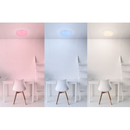 Globo - LED RGB himmennettävä kattovalaisin LED/12W/230V + LED/3W + kaukosäädin