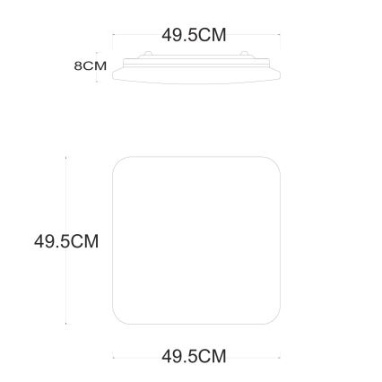 Globo - Himmennettävä LED-kattovalaisin LED/48W/230V 3000-6400K + kauko-ohjaus