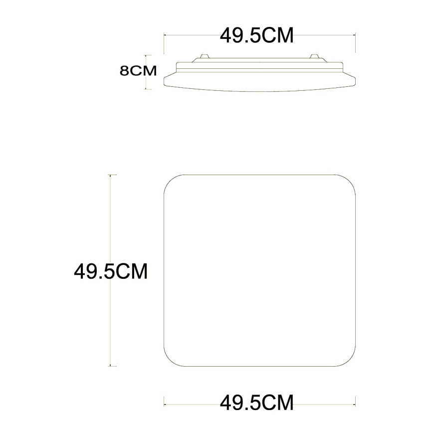 Globo - LED himmennettävä kattovalaisin LED/40W/230V 2700-6500K halkaisija 50 cm Wi-Fi Tuya + kaukosäädin