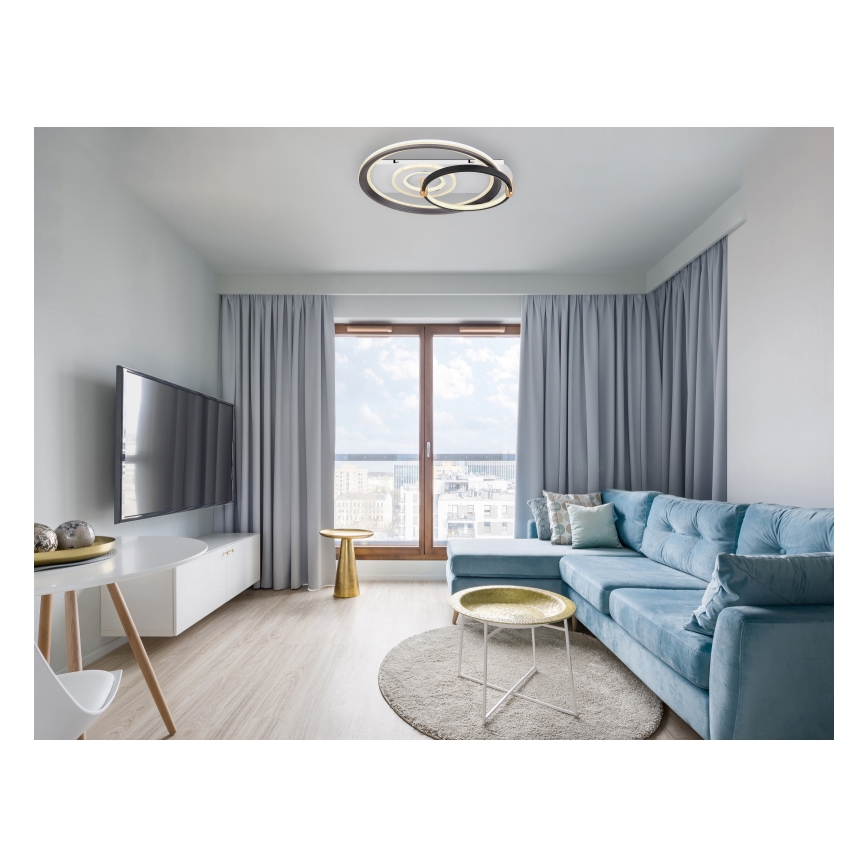 Globo 48459-46 - Himmennettävä LED-kattovalaisin ANI LED/46W/230V 2700-6000K 48x52 cm + kaukosäädin