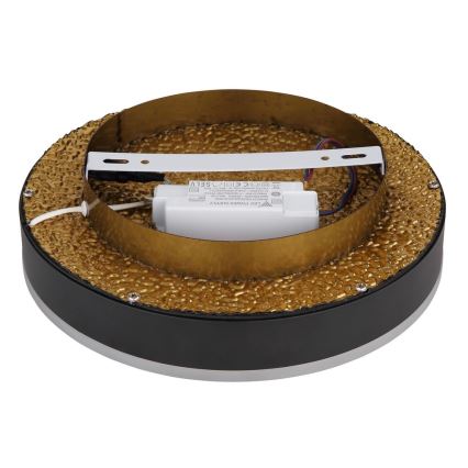 Globo - LED Kattovalo LED/24W/230V halk. 30 cm musta