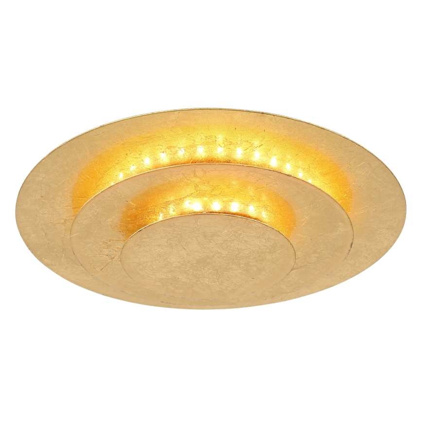 Globo - LED-kattovalaisin LED/18W/230V 3000K, halkaisija 18 cm, kultainen