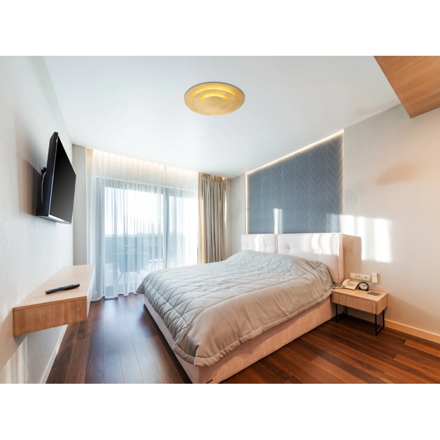 Globo - LED-kattovalaisin LED/24W/230V 3000K Ø 35 cm kullanvärinen