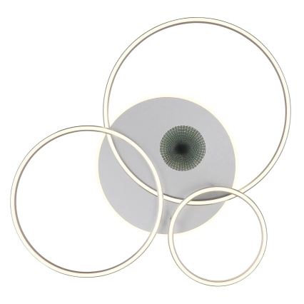 Globo - dimmattava LED-kattovalaisin LED/54W/230V 2700-6500K 90x70 cm hopeanvärinen + kaukosäädin