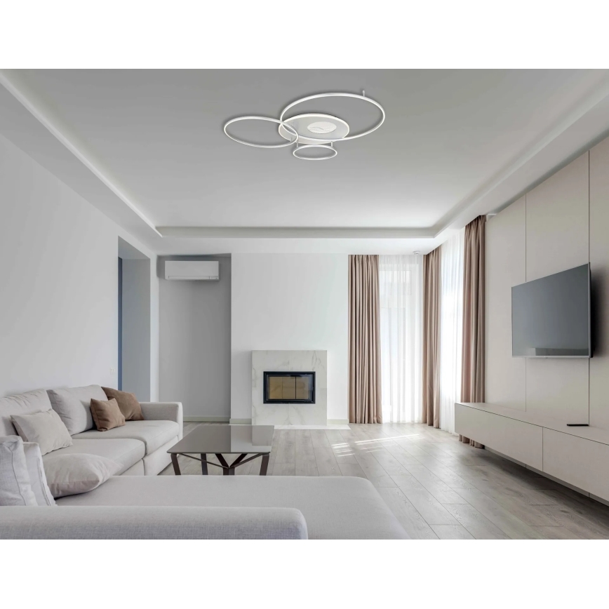 Globo - LED himmennettävä kattovalaisin LED/70W/230V 2700-6500K Wi-Fi Tuya mattakromi + kaukosäädin