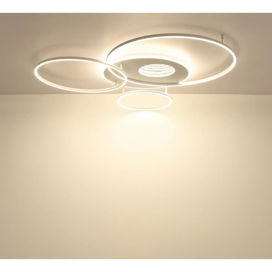 Globo - LED-himmennettävä kattovalaisin LED/70W/230V 2700-6500K 105x26,5 cm valkoinen + kauko-ohjain