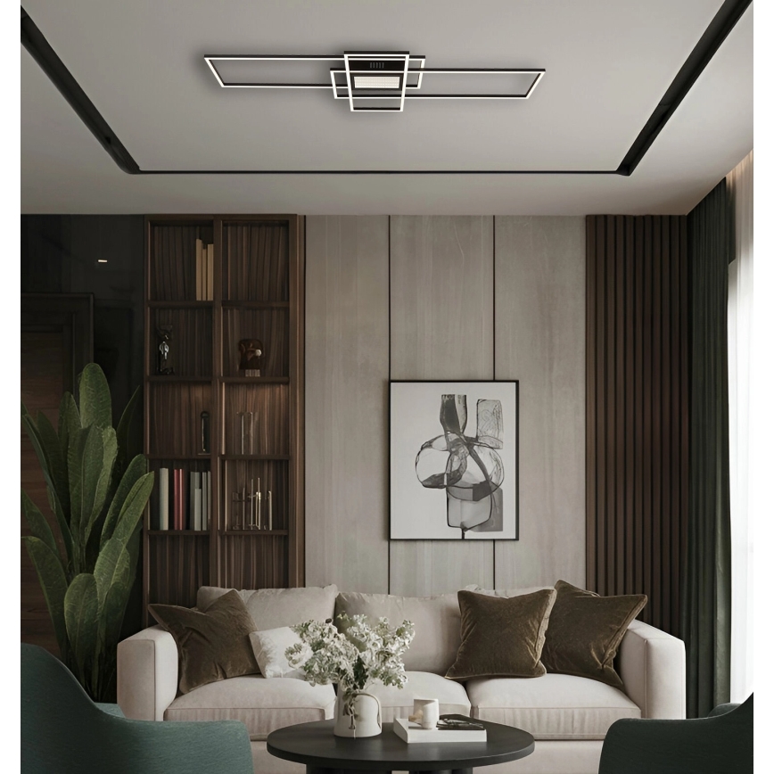 Globo - himmennettävä LED-kattovalaisin LED/60W/230V 2700-6500K 42x110,8 cm musta + kaukosäädin
