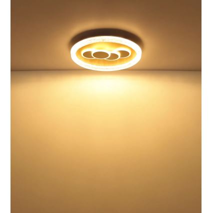 Globo - LED-kattovalaisin LED/40W/230V 3000K halkaisija 49,5 cm kultainen