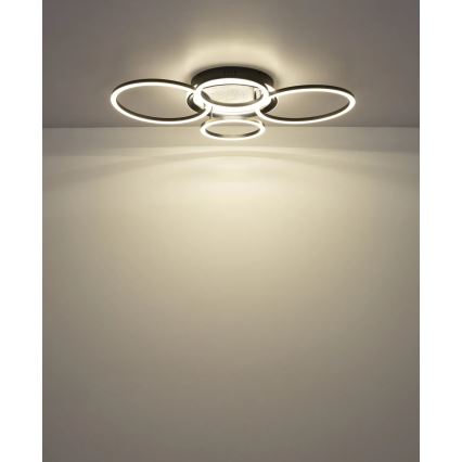 Globo - LED-kattovalaisin LED/40W/230V 4000K 72x52 cm musta