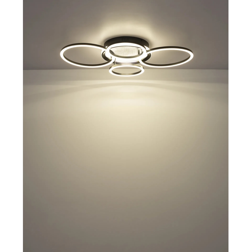 Globo - LED-kattovalaisin LED/40W/230V 4000K 72x52 cm musta