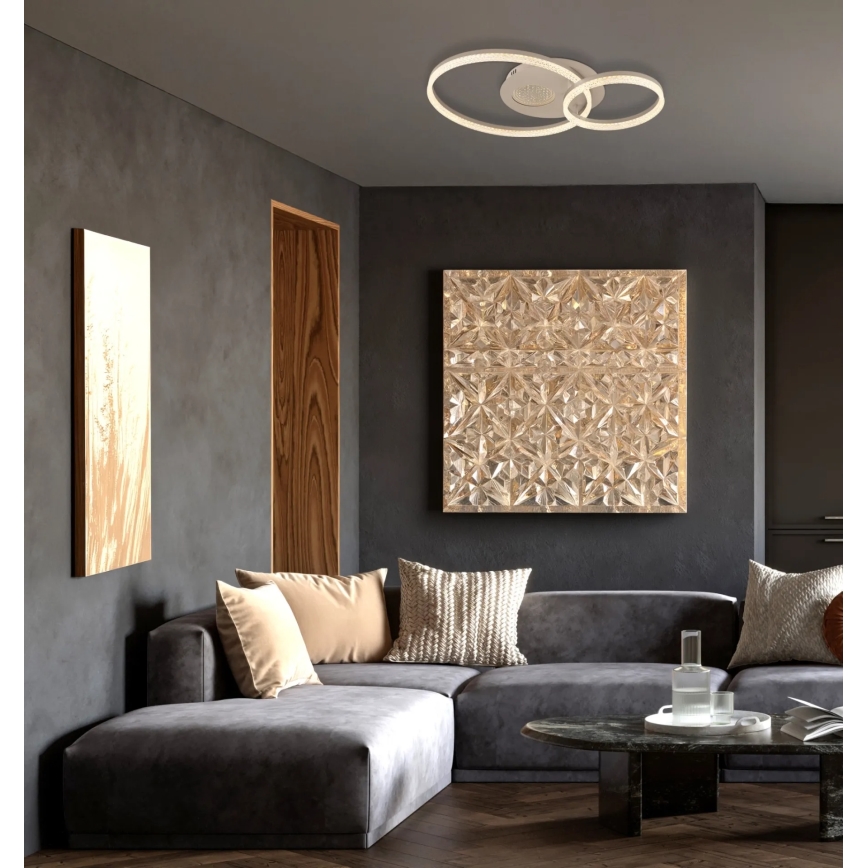 Globo - beige LED-kattovalaisin LED/30W/230V 3000K 70x50 cm