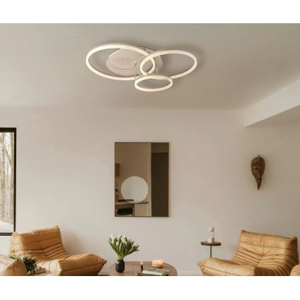Globo - LED-kattovalaisin LED/40W/230V 3000K 78x60 cm beige