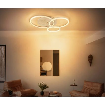Globo - LED-kattovalaisin LED/40W/230V 3000K 78x60 cm beige