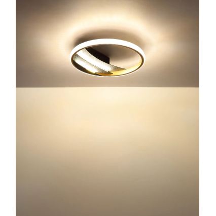 Globo - LED-kattovalaisin LED/12W/230V 3000/4000/6000K halkaisija 29,5 cm kultainen