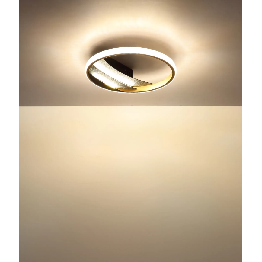 Globo - LED-kattovalaisin LED/12W/230V 3000/4000/6000K halkaisija 29,5 cm kultainen