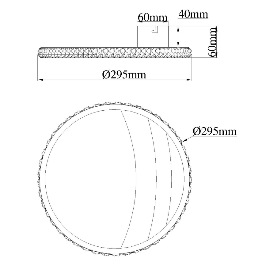 Globo - LED-kattovalaisin LED/12W/230V 3000/4000/6000K halkaisija 29,5 cm kultainen
