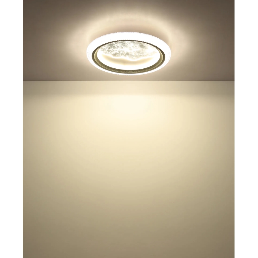 Globo - LED-kattovalaisin LED/28W/230V 3000/4200/6000K Ø 39,5 cm, hopea