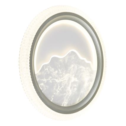 Globo - LED-kattovalaisin LED/28W/230V 3000/4200/6000K Ø 39,5 cm, hopea