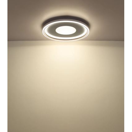 Globo - himmennettävä LED-kattovalaisin LED/60W/230V 2700-6000K halkaisija 59 cm valkoinen/kerma + kaukosäädin