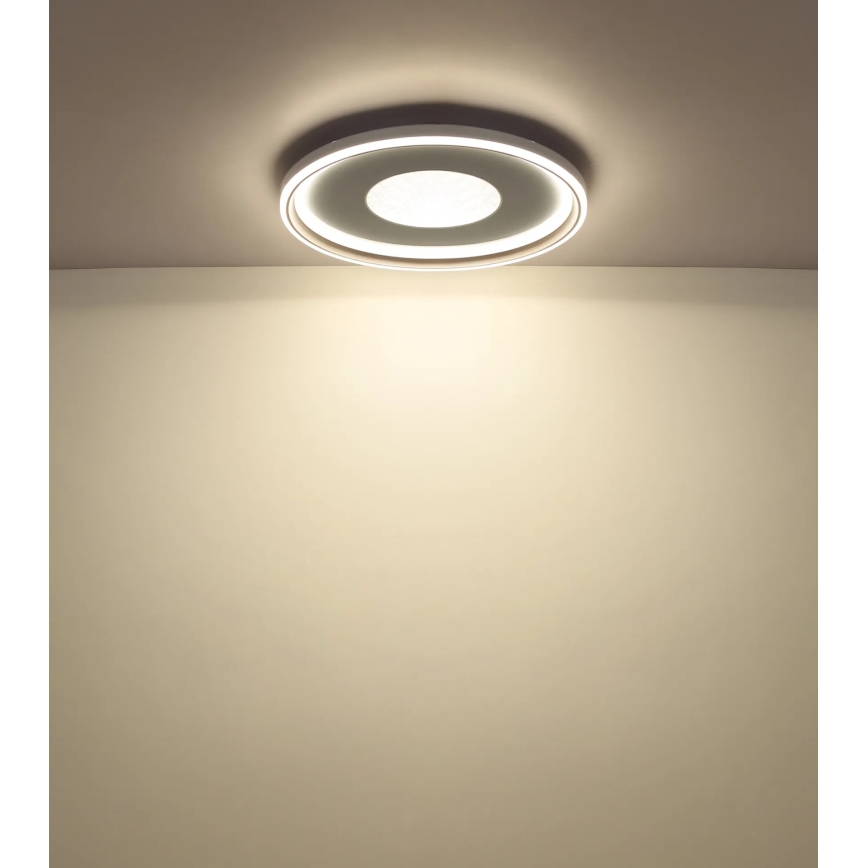 Globo - himmennettävä LED-kattovalaisin LED/60W/230V 2700-6000K halkaisija 59 cm valkoinen/kerma + kaukosäädin