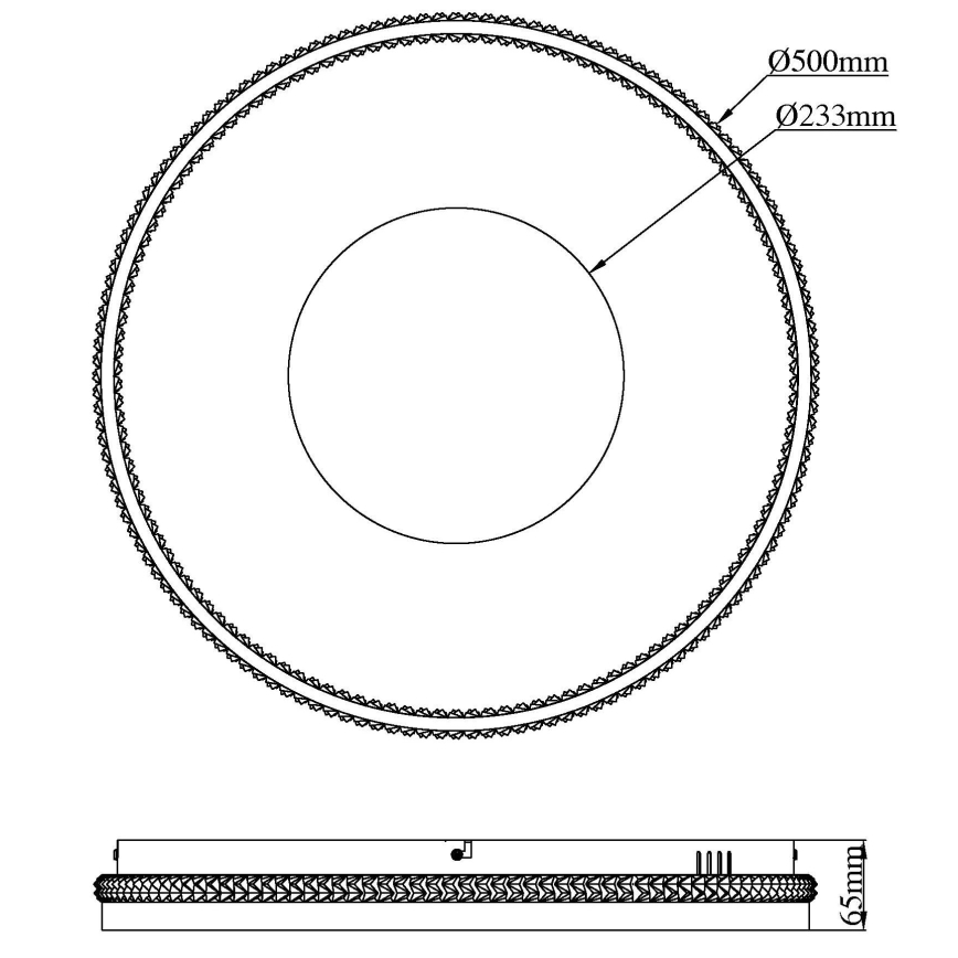 Globo - himmennettävä LED-kattovalaisin LED/40W/230V 2700-6500K Ø 50,5 cm + kaukosäädin