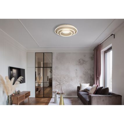 Globo - LED-kattovalaisin LED/40W/230V 3000/4000/6000K halkaisija 51 cm beige
