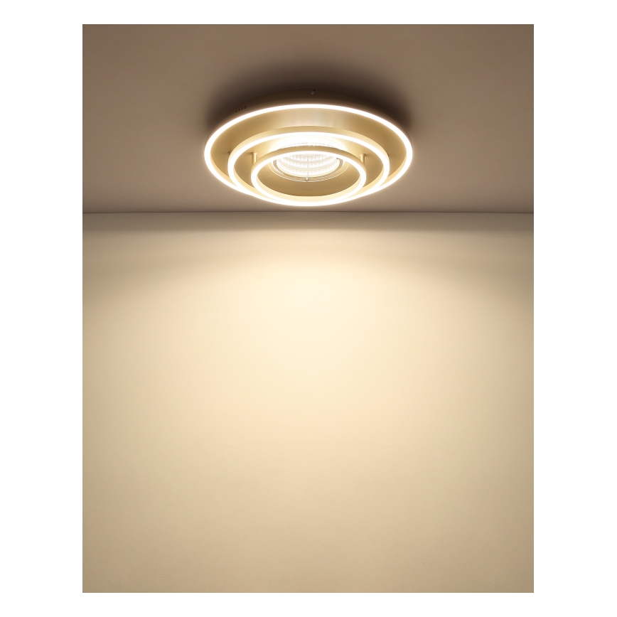 Globo - LED-kattovalaisin LED/40W/230V 3000/4000/6000K halkaisija 51 cm beige