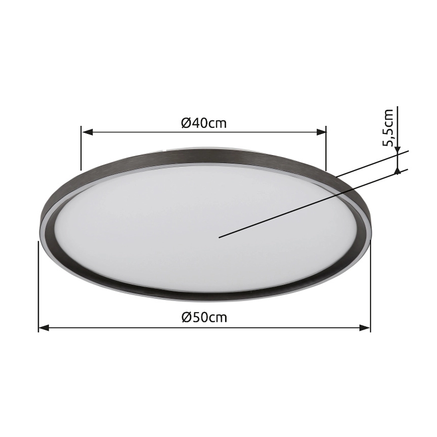 Globo - Himmennettävä LED-kattovalaisin LED/48W/230V halkaisija 50 cm 2700-6000K + kauko-ohjaus