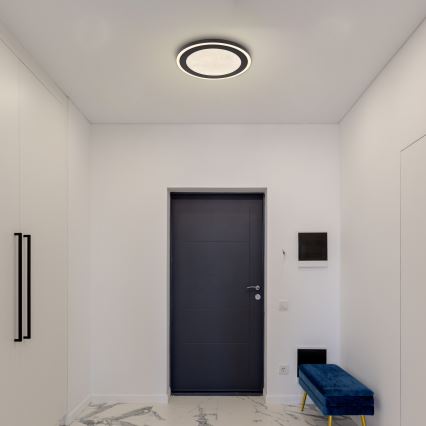 Globo - LED-kattovalaisin LED/24W/230V 4000K halkaisija 34 cm musta