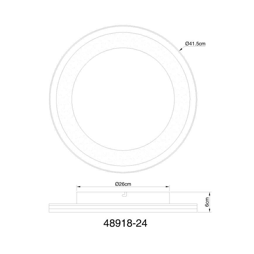 Globo - Himmennettävä LED-kattovalaisin LED/24W/230V 2700-6000K + kauko-ohjaus