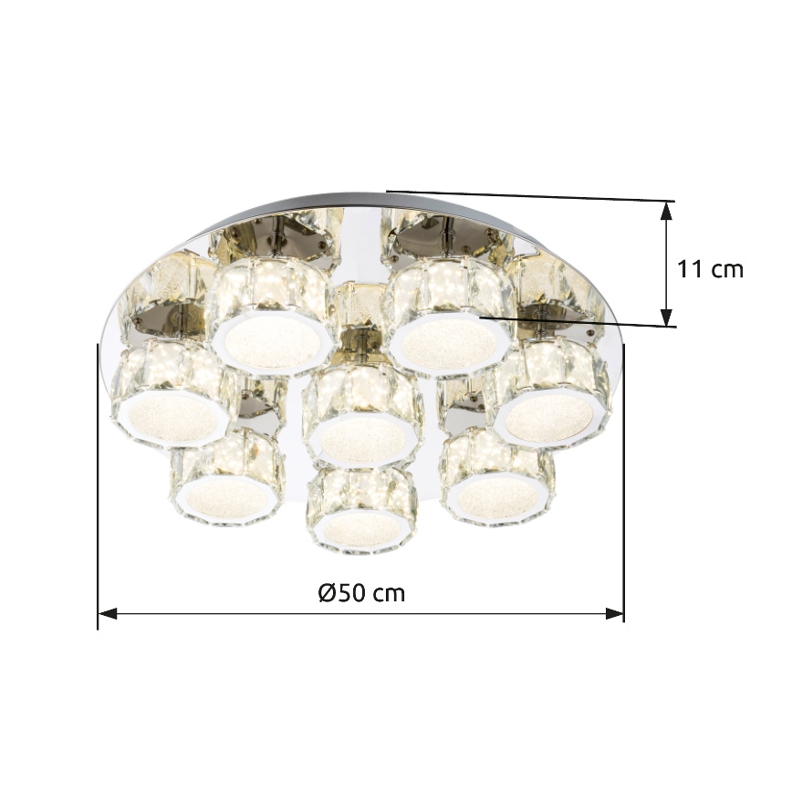 Globo - Himmennettävä LED-kattovalaisin LED/64W/230V 4000K halkaisija 50 cm
