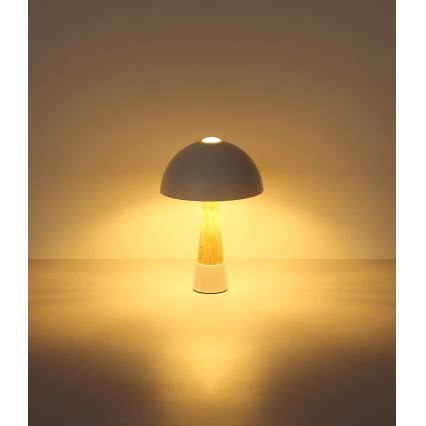 Globo - Pöytälamppu 1xE27ILLU/40W/230V kermanvärinen