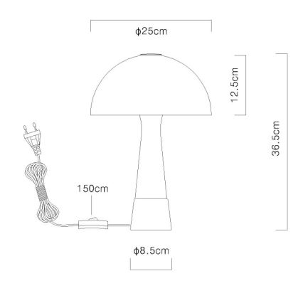 Globo - pöytälamppu 1xE27ILLU/40W/230V, vihreä