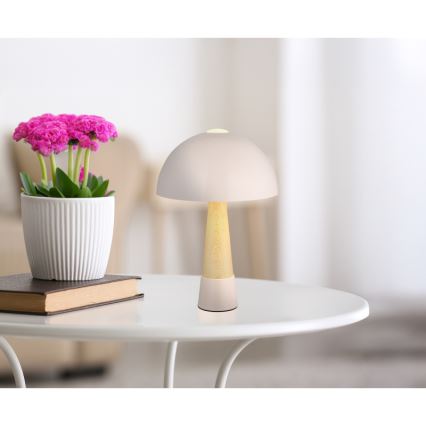 Globo - Pöytälamppu 1xE27ILLU/40W/230V beige