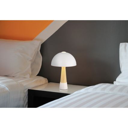 Globo - Pöytälamppu 1xE27ILLU/40W/230V valkoinen