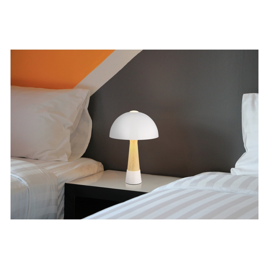 Globo - Pöytälamppu 1xE27ILLU/40W/230V valkoinen